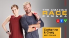 Craig Ramsey and Catherine Wreford Ledlow are competing in this season of The Amazing Race Canada. (Source: The Amazing Race Canada/Twitter)