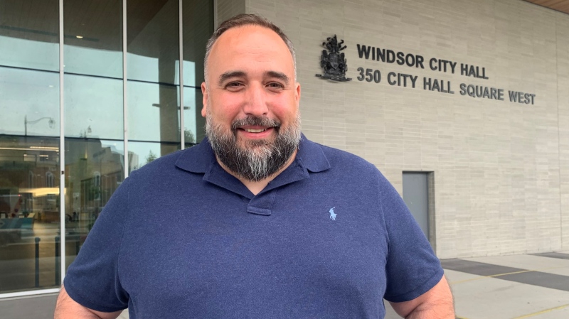 Ward 3 councillor Rino Bortolin in Windsor, Ont., on Wednesday, July , 2022. (Rich Garton/CTV News Windsor)