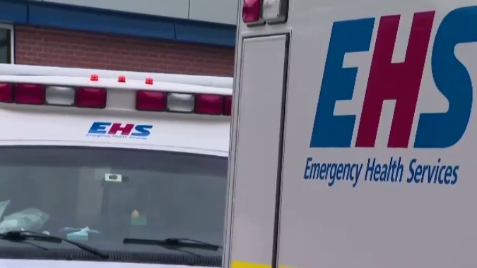 An EHS ambulance is seen in an undated file photo. 