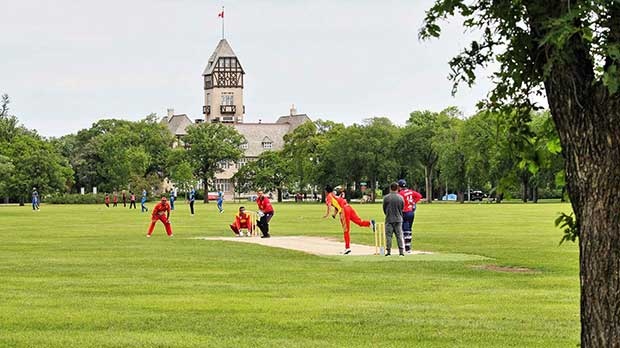 Cricket at the Assiniboine Park. Photo by Allan Robertson.