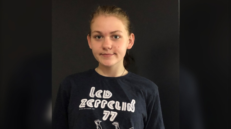 Cameryn Kernighan is described as five-foot-four inches tall, about 120 pounds, with an average build, long brown hair and blue eyes. She was last seen wearing a pink sweater, grey leggings and black sneakers. (SOURCE: RCMP)
