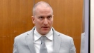 Former Minneapolis police Officer Derek Chauvin addresses the court as Hennepin County Judge PeterÂ Cahill presides over Chauvin's sentencing at the Hennepin County Courthouse in Minneapolis June 25, 2021. (Court TV via AP, Pool, File)