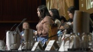 Rosalie LaBillois of the AFN National Youth Council was in tears as she urged those in attendance to focus more attention on the issue of child welfare. (CTV)