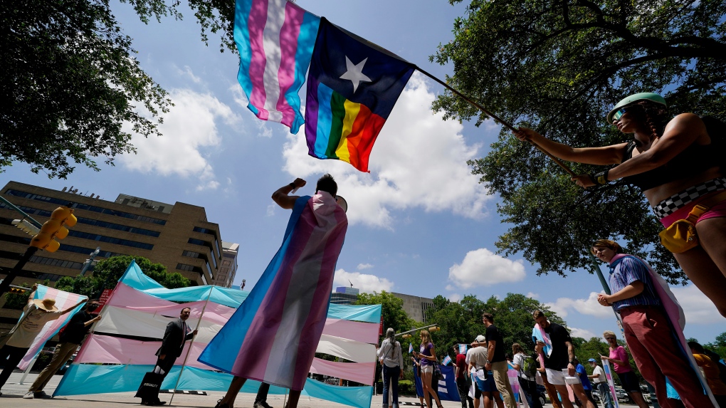 Trans rights protest texas 