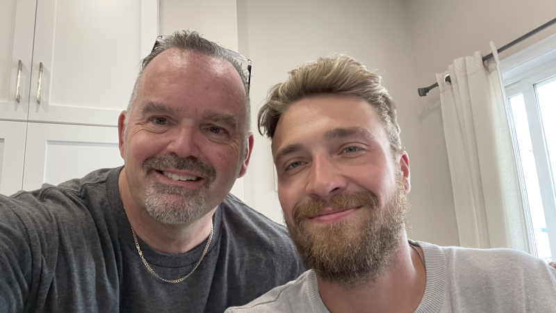 Chad Andersen (right) and his father Pat Andersen. Those who knew Chad say he had a heart of gold. The 24-year-old died in a motorcycle crash Thursday, July 7, 2022. (Photo courtesy of Pat Andersen)