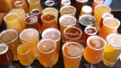 Various glasses of craft beer are shown. (Shutterstock.com)
