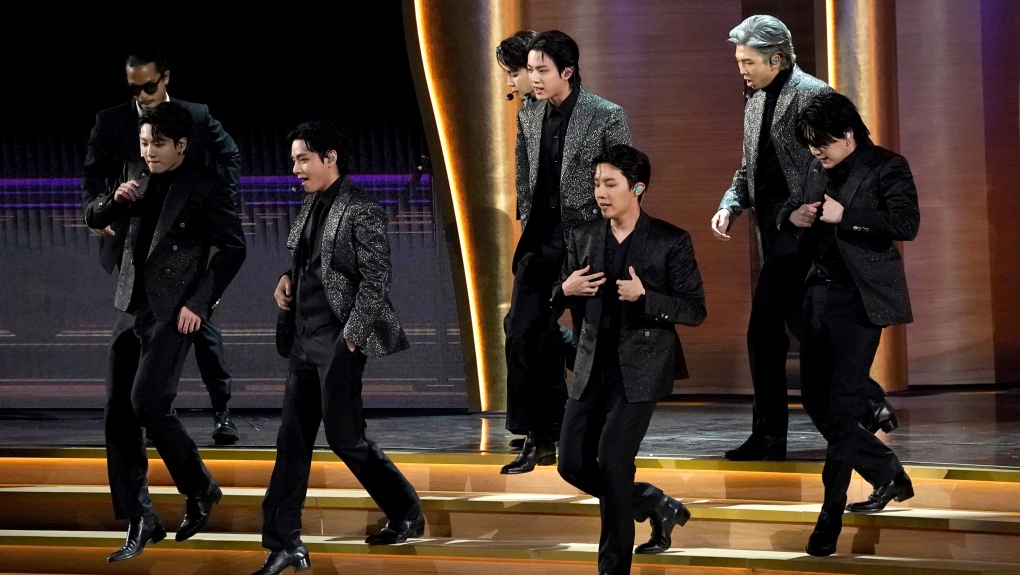 BTS at the Grammy Awards