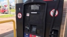 A gas pump is seen in Moncton, N.B. (Derek Haggett/CTV)