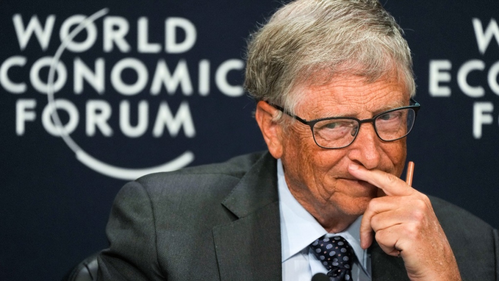 Bill Gates at the World Economic Forum in Davos
