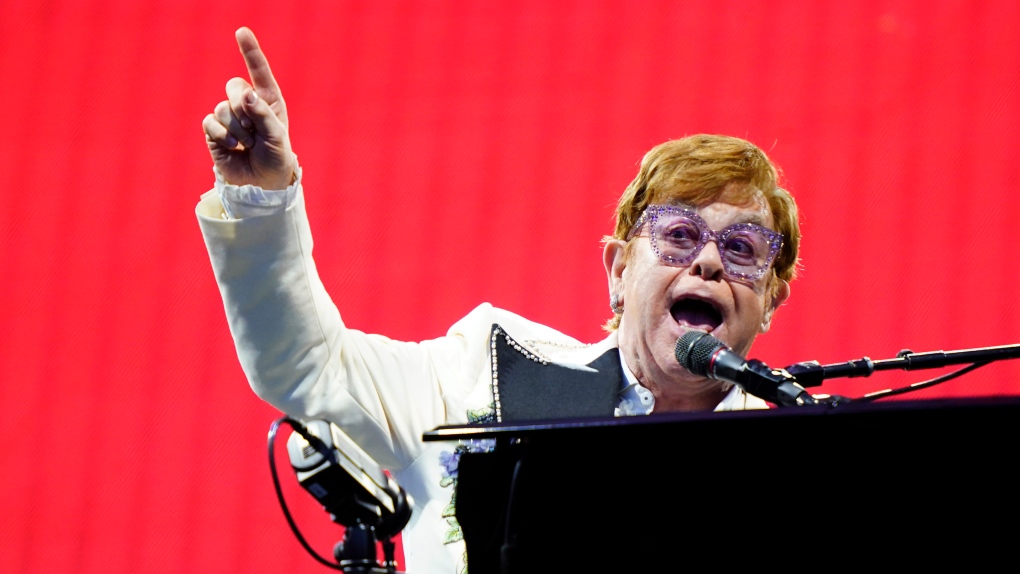Elton John performs during his farewell tour