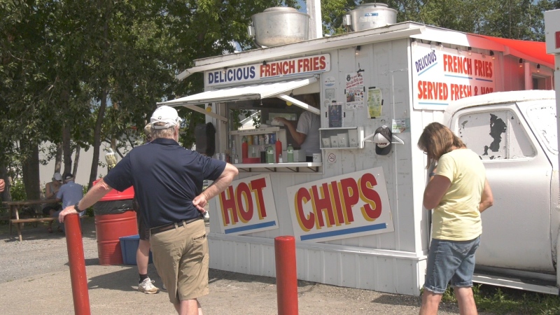 Wes' Chips in Arnprior. It's a fry truck on Madawaska Boulevard that has been serving French Fries for the last 63 years. (Dylan Dyson/CTV News Ottawa) 
