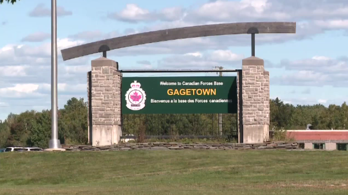 The Canadian Armed Forces Base Gagetown in Oromocto, N.B., in seen in an undated file photo. 