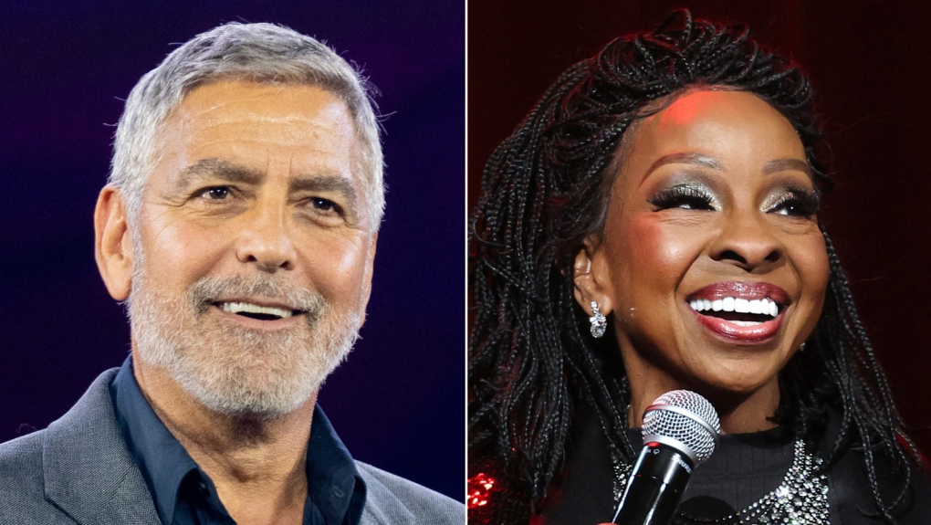 George Clooney and Gladys Knight