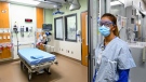 A nurse works on her shift at the William Osler Health System - Peel Memorial Centre for Integrated Health and Wellness. THE CANADIAN PRESS/Nathan Denette