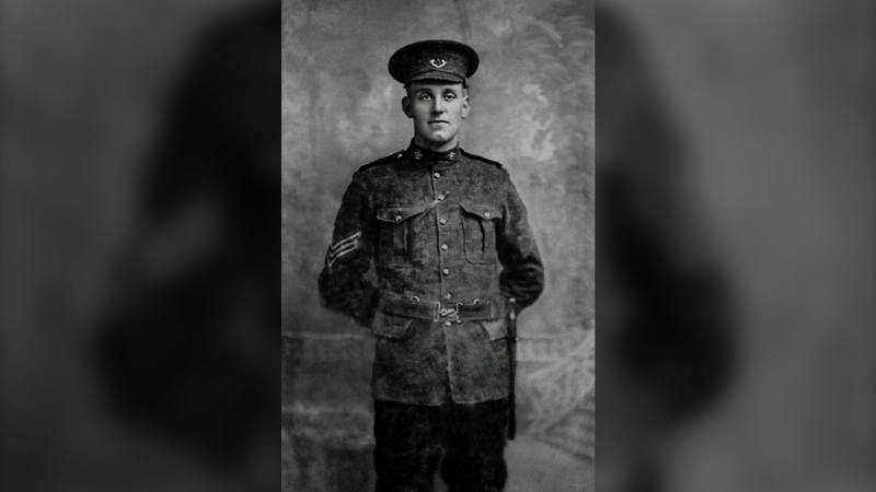 Company Sgt.-Maj. David George Parfitt is shown in a handout photo. Parfitt, a Canadian soldier killed in battle during the First World War has been identified, more than a century later. THE CANADIAN PRESS/HO-Parfitt Family
