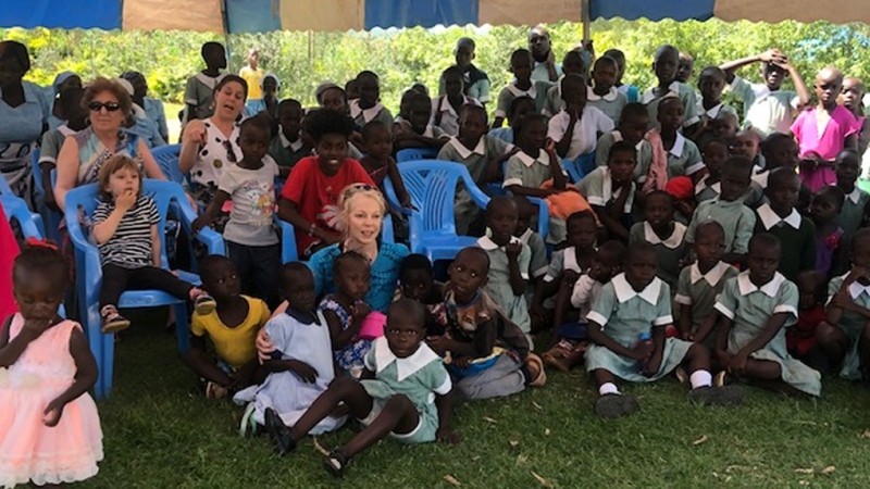 Ottawa's Peggy Taillon in Kenya. Taillon and her son are collecting items as part of the HERA Project to donate to Kenya. (Peggy Taillon and HERA Mission/submitted)