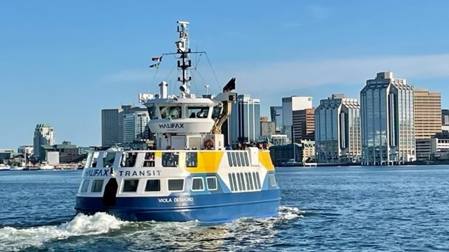 A Halifax Transit ferry is seen in Halifax Harbour on June 30, 2022. (Andrea Jerrett/CTV Atlantic)