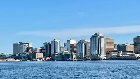 The Halifax skyline is seen from Dartmouth, N.S., on June 30, 2022. (Andrea Jerrett/CTV Atlantic)
