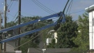 Crane collapses at construction site