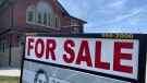 A "For Sale" sign is seen in front of a home in Windsor-Essex. (Sanjay Maru/CTV News Windsor)