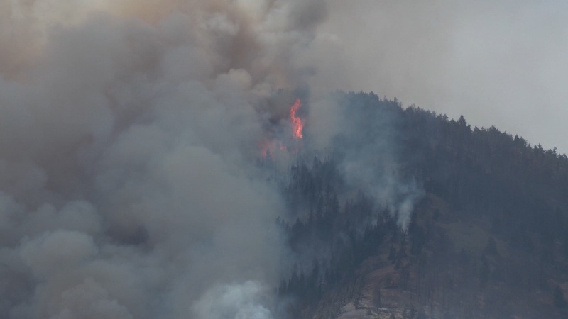 The Keremeos Creek wildfire continues to threaten homes in B.C.'s Interior. 
