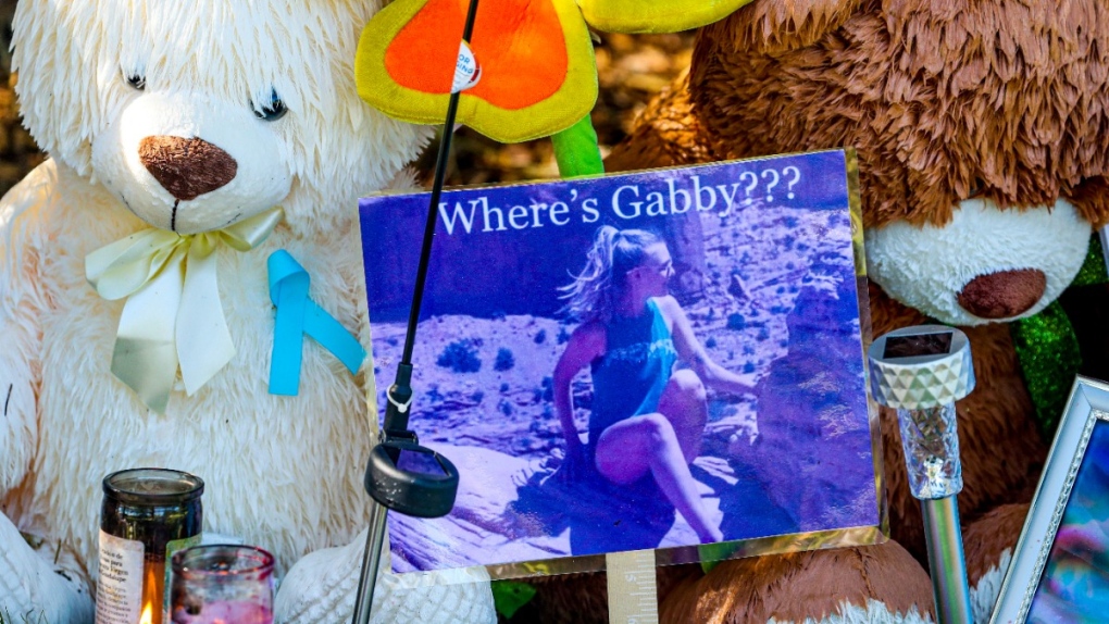 A makeshift memorial for Gabby Petito