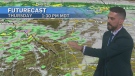 Possible thunderstorms late on Thursday. Ryan has 