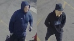 Saanich police are searching for these two individuals who reportedly robbed a local business. (Saanich Police)