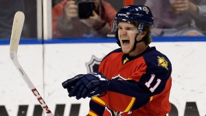 Jonathan Huberdeau says he will donate his brain to science to help concussion research. (File)