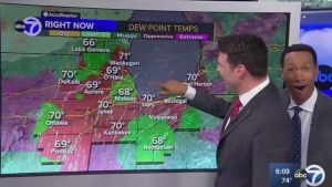 Weather anchor discovers touch screen on air