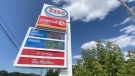 Gas prices were sitting at $1.65 or $1.66 a litre at several Ottawa stations on Friday (Dave Charbonneau/CTV News Ottawa) 
