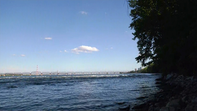 A search is underway for a man who went missing while swimming in the St. Lawrence River in Montreal. (CTV News)
