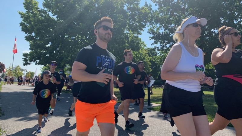 Run for Rocky returned to the waterfront after a five-year hiatus in Windsor, Ont. on Saturday, Aug. 6, 2022. (Chris Campbell/CTV News Windsor)