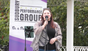 The first ever Her Northern Voice festival is taking place at Bell Park showcasing female musicians in the north. (Molly Frommer/CTV News Northern Ontario)