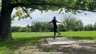 Regina hosted Saskatchewan’s second ever woman’s-only disc golf tournament at Douglas Park on Aug. 6, 2022. The event is part of a global initiative to grow the sport among women. (Donovan Maess/CTV News)