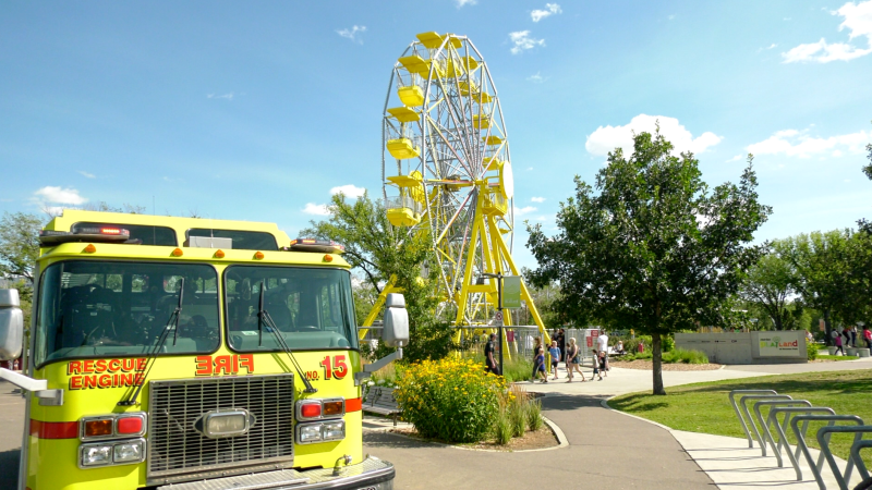 Saskatoon Fire Department was called out after the Ferris wheel at Kinsmen Park stopped working. (Keenan Sorokan/CTV News)