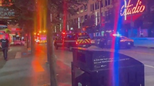 Multiple people were taken to hospital with serious injuries after a violent incident that drew a massive police presence to downtown Vancouver's main entertainment district Saturday night. (CTV)