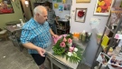 W Flowers owner Michel Bigras says he's spending $800 a month on gasoline this summer. (Dave Charbonneau/CTV News Ottawa) 