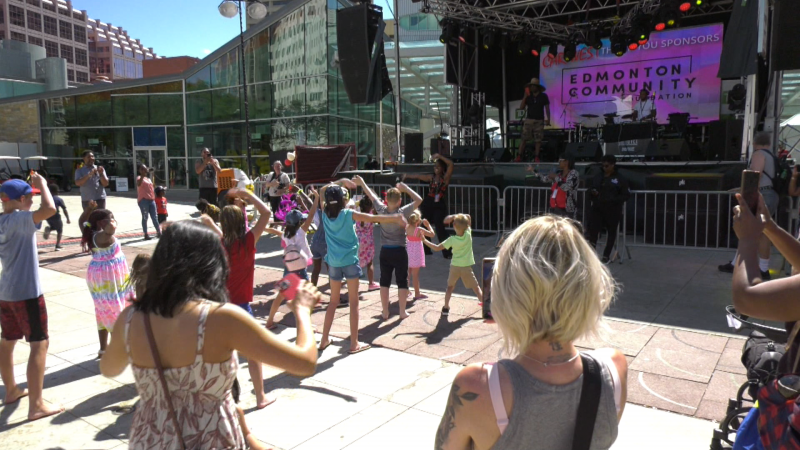 Kids activities at Cariwest Festival in Edmonton. 