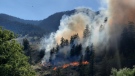 Crews completed controlled burns near the Keremeos Creek wildfire on Aug. 7, 2022.