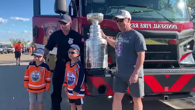 The Stanley Cup made its first-ever visit to Innisfail Monday. Mark Villani reports.