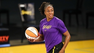 Nneka Ogwumike of the Los Angeles Sparks. (Source: Meg Oliphant / Getty Images North America via CNN)