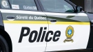 A Sûreté du Québec police car is seen in Montreal on Wednesday, July 22, 2020. -- FILE PHOTO (THE CANADIAN PRESS/Paul Chiasson)