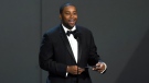 FILE - Kenan Thompson presents the award for outstanding drama series at the 70th Primetime Emmy Awards on Sept. 17, 2018, in Los Angeles. (Photo by Chris Pizzello/Invision/AP, File)