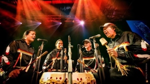The Buffalo Hat Singers drum will be at the 2022 edition of the Montreal First People's Festival. SOURCE: Presence Autochtone