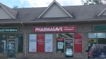 The Pharmasave police responded to after reports of a robbery. (Dan Lauckner/CTV News Kitchener)