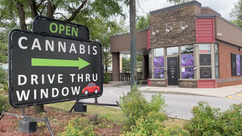 The number of cannabis dispensaries in Ontario is approaching the number of Tim Hortons locations in the province. (Dave Charbonneau/CTV News Ottawa)
