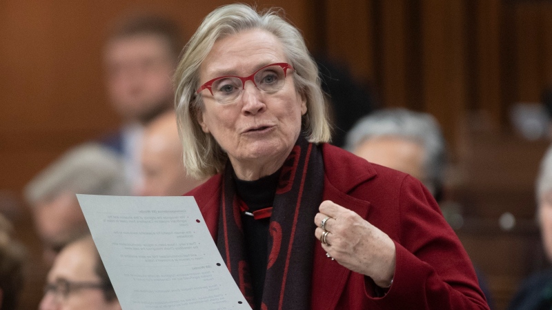 Then-Crown-Indigenous Relations Minister Carolyn Bennett responds to a question during Question Period in the House of Commons Tuesday, February 25, 2020 in Ottawa. THE CANADIAN PRESS/Adrian Wyld 