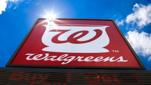 This June 25, 2019, file photo shows the sign outside a Walgreens Pharmacy in Pittsburgh. (AP Photo/Gene J. Puskar, File)