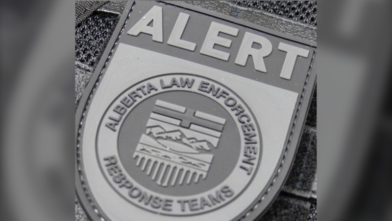 The Alberta Law Enforcement Response Teams (ALERT) logo is shown in a stock photo. (ALERT) 
